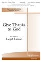 Give Thanks to God SATB choral sheet music cover